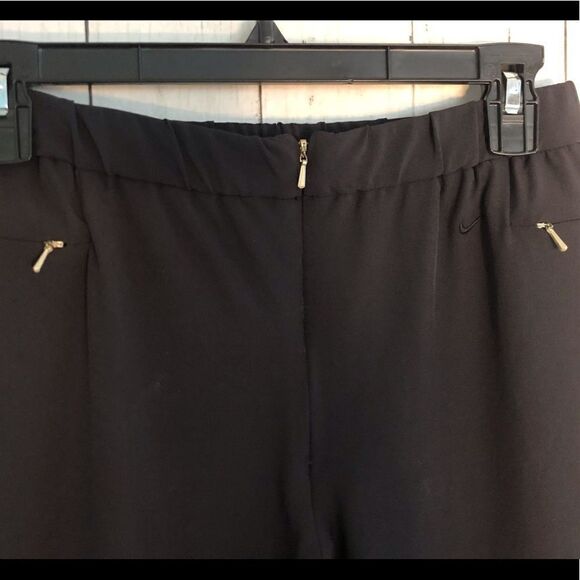 Y2K Nike Sportswear Athletic Straight Leg Black Track Workout Pants - Picture 4 of 10